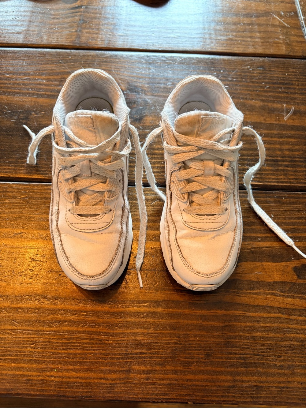 White Nike Air Max kids 2.5